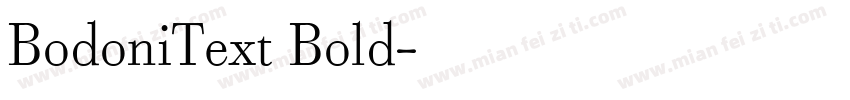 BodoniText Bold字体转换